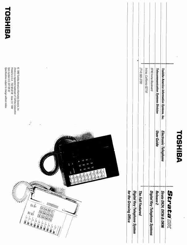 Toshiba Telephone Strata Dk24-page_pdf